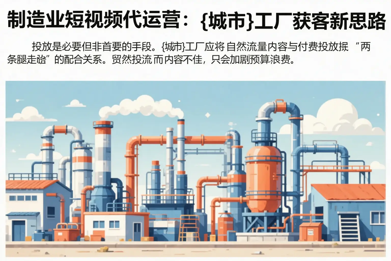 制造业短视频代运营:高青工厂获客新思路